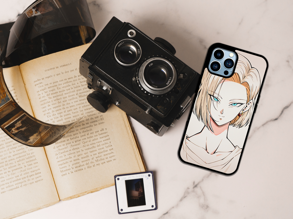 Blonde Cyber Warrior Anime Phone Case